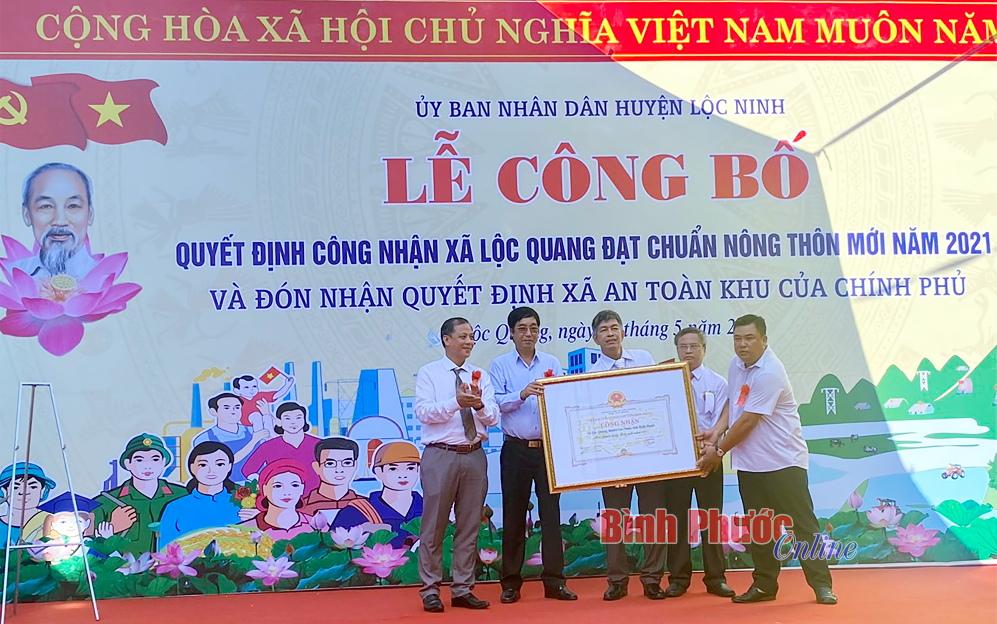Lộc Quang Bình Phước đạt chuẩn nông thôn mới