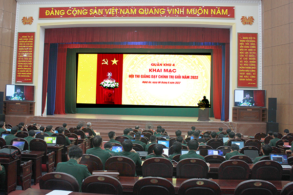 Quân khu 4 Khai mạc Hội thi Giảng dạy Chính trị giỏi năm 2022