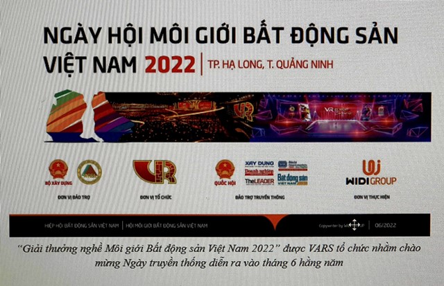 Sẽ vinh danh các danh hiệu của Giải thưởng nghề Môi giới Bất động sản Việt Nam 2022