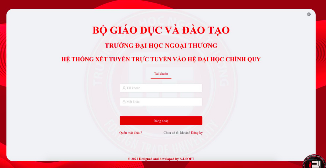 Trường ĐH Ngoại thương mở cổng đăng ký xét tuyển trực tuyến từ ngày 20 6