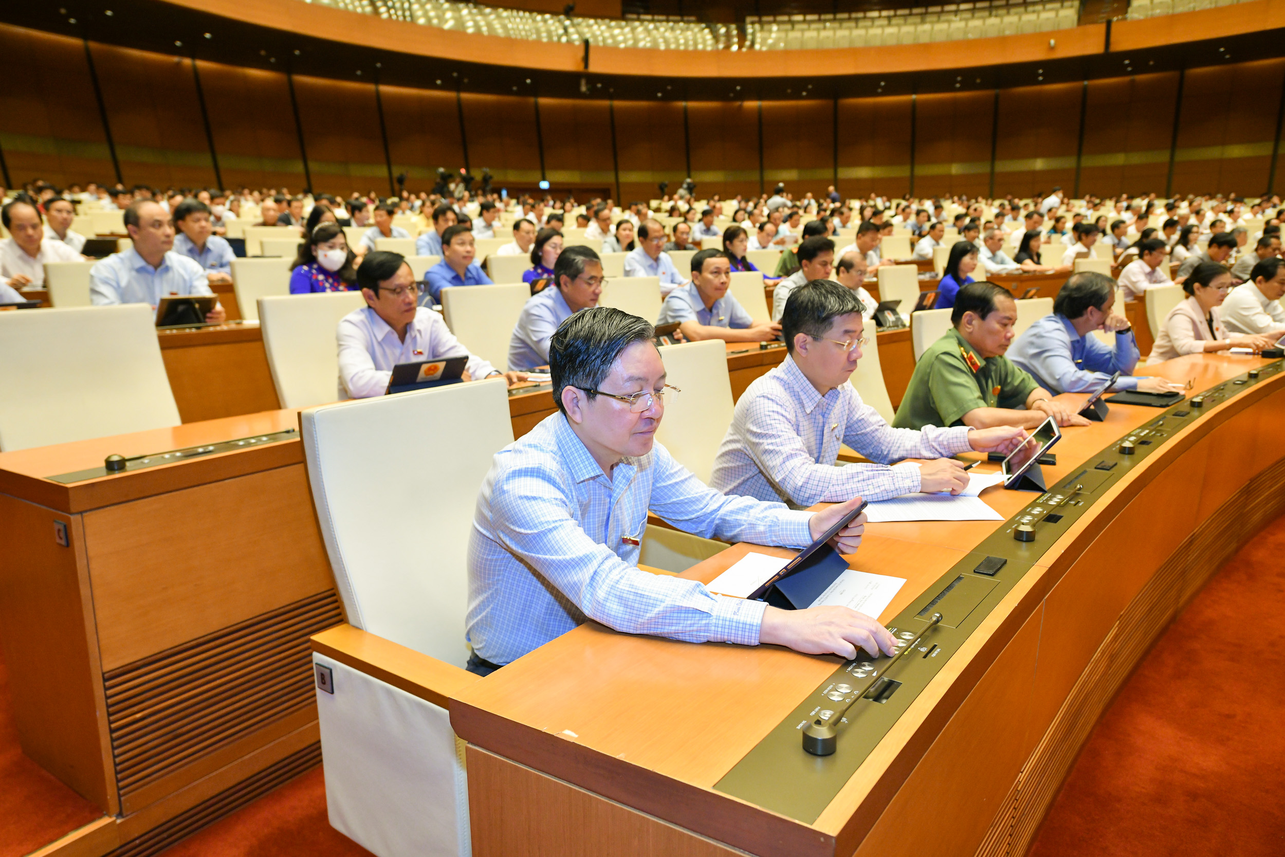 Quốc hội thông qua Luật Cảnh sát cơ động