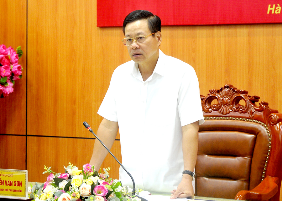 Chủ tịch UBND tỉnh Nguyễn Văn Sơn Đẩy nhanh tiến độ giải ngân các dự án ODA