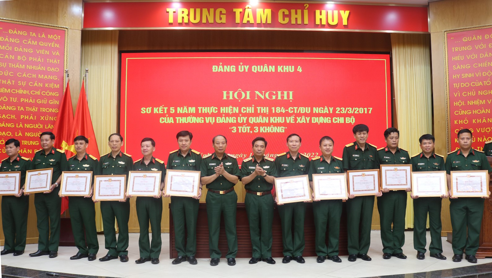 Đảng ủy Quân khu 4 lãnh đạo thực hiện tốt việc xây dựng chi bộ “3 tốt, 3 không”