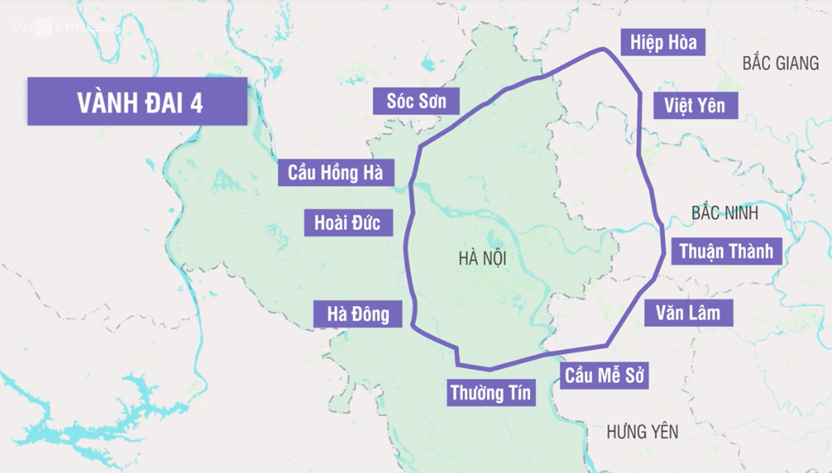 Dự án đường Vành đai 4 - Vùng Thủ đô Hà Nội