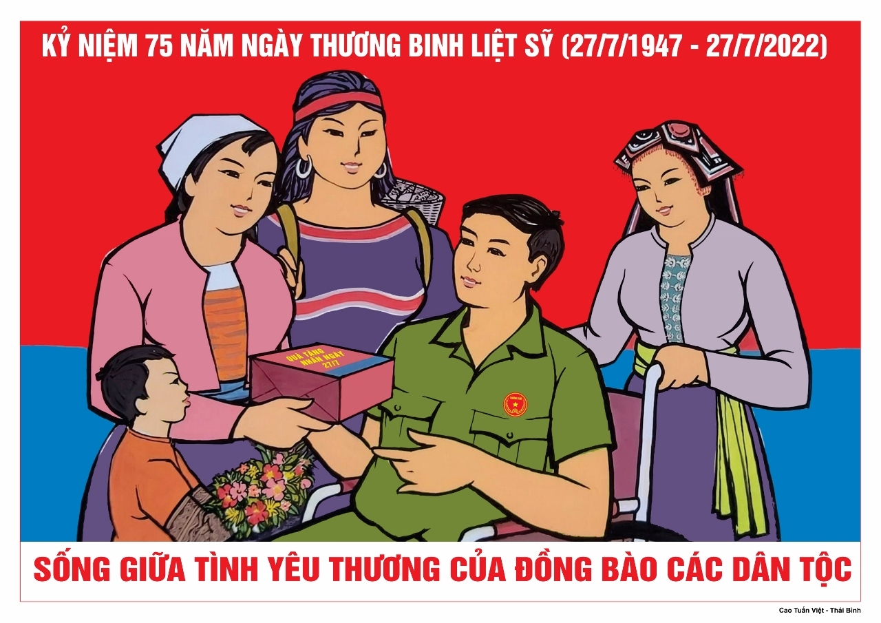 Công bố tranh cổ động tuyên truyền 75 năm Ngày Thương binh- Liệt sỹ