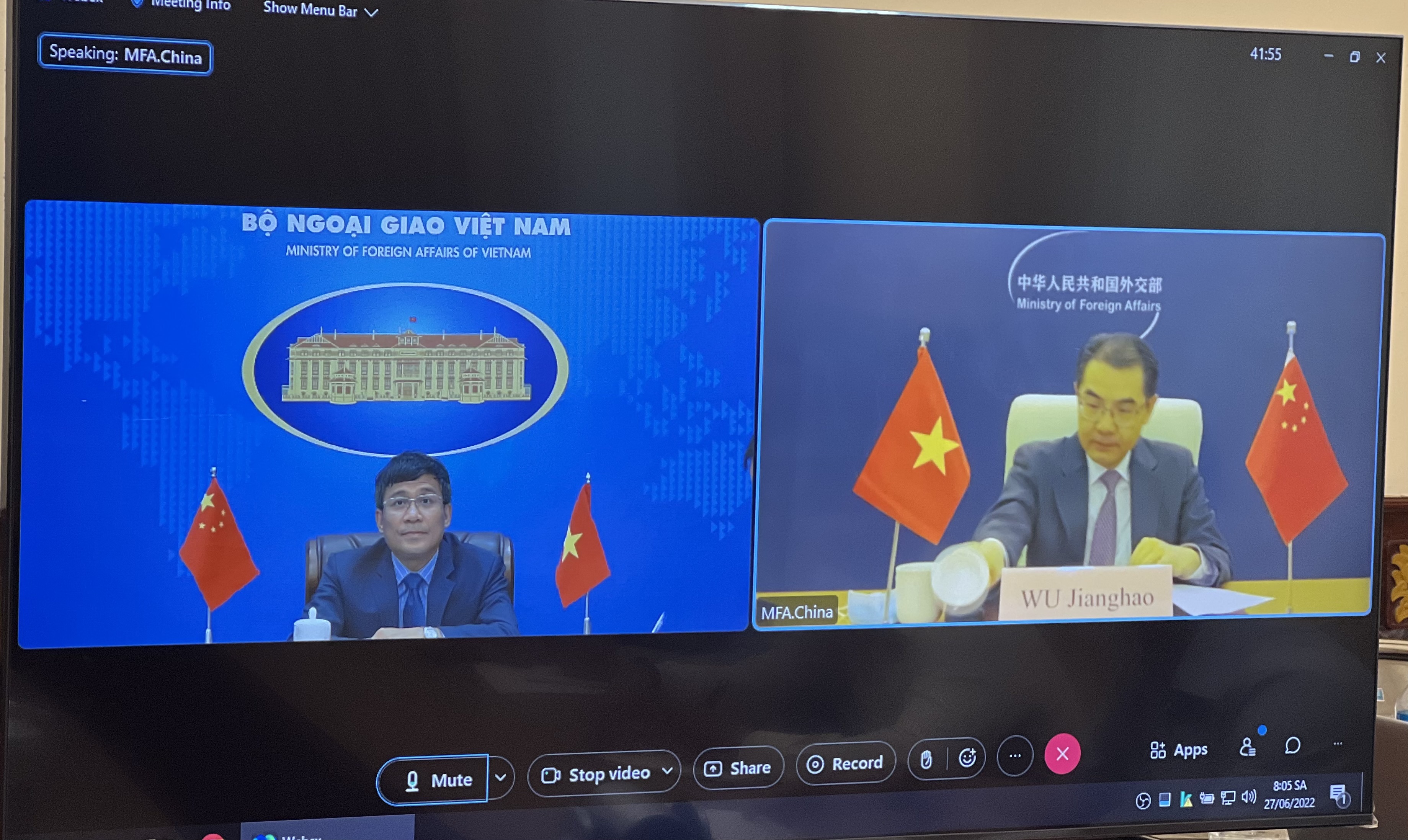 Việt Nam - Trung Quốc thúc đẩy hợp tác thực chất trên các lĩnh vực