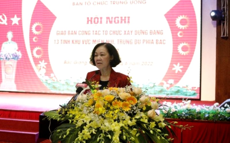 Giao ban công tác tổ chức xây dựng Đảng 13 tỉnh trung du, miền núi phía Bắc
