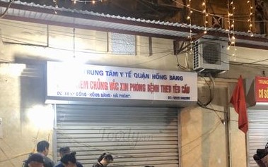 Thông tin liên quan sự việc tại Trung tâm Y tế quận Hồng Bàng