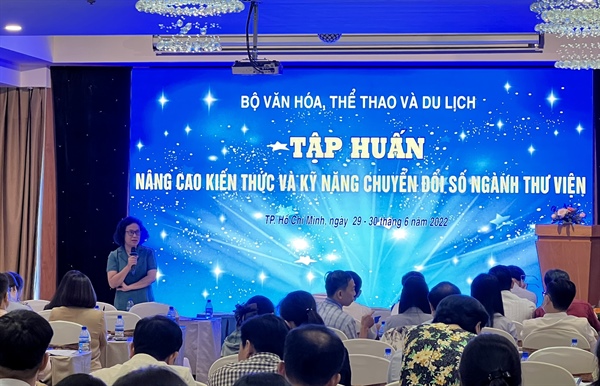 Tập huấn nâng cao kiến thức và kỹ năng chuyển đổi số ngành thư viện