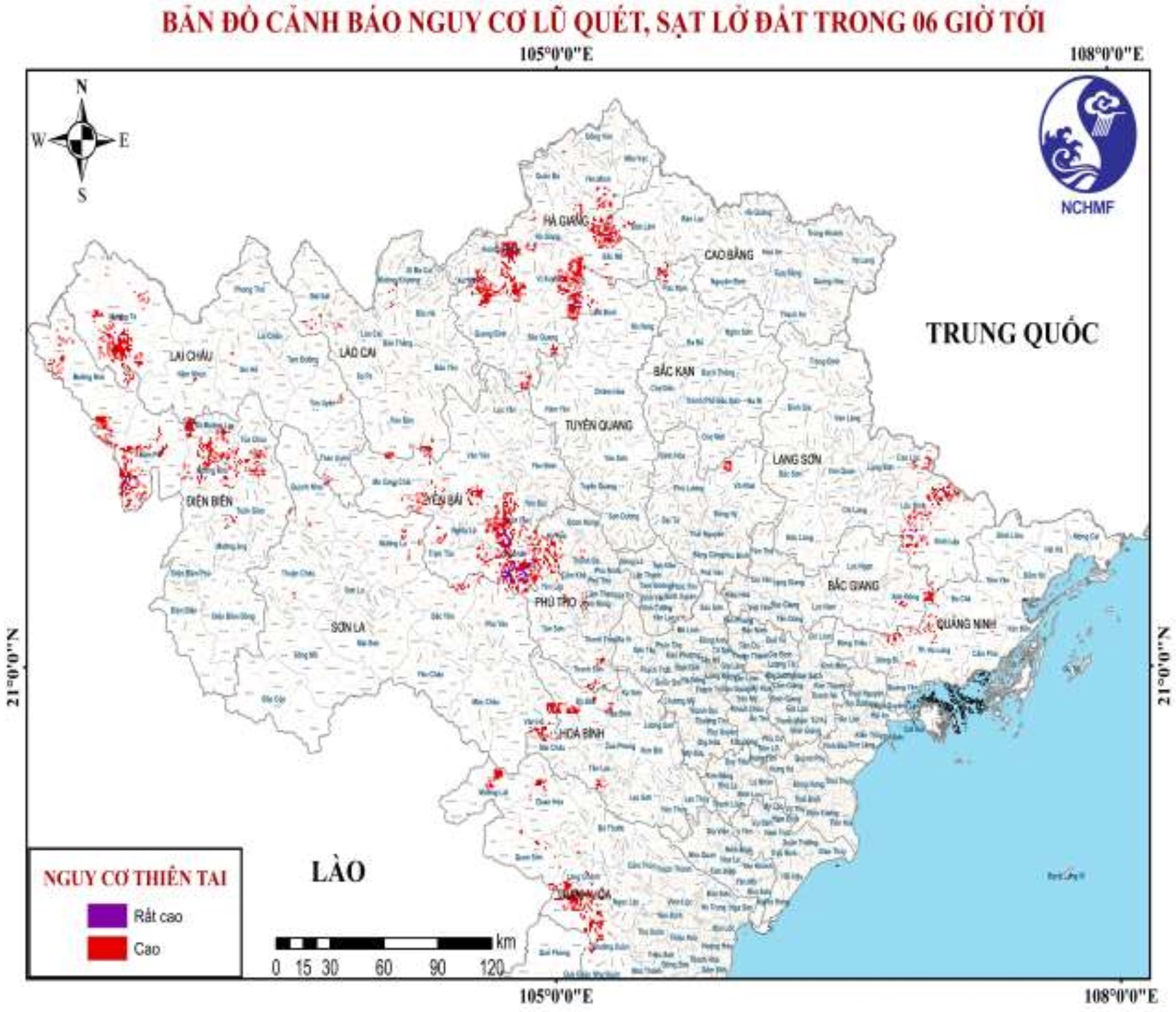 Cảnh báo lũ quét, sạt lở đất và ngập úng cục bộ tại Bắc Bộ và Nghệ An, Thanh Hóa