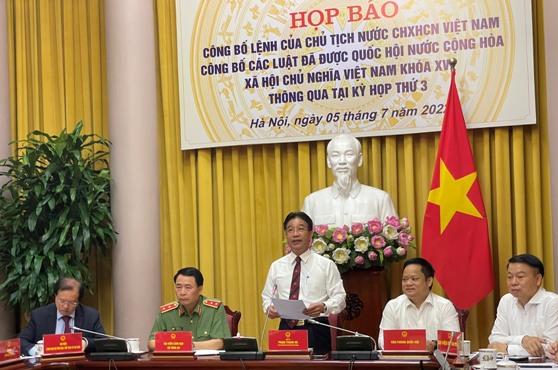 Công bố Lệnh của Chủ tịch nước về 5 luật vừa được Quốc hội thông qua