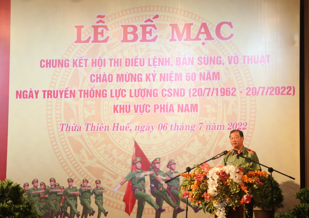 Hội thi Điều lệnh, bắn súng và võ thuật CAND-Khu vực phía Nam thành công tốt đẹp