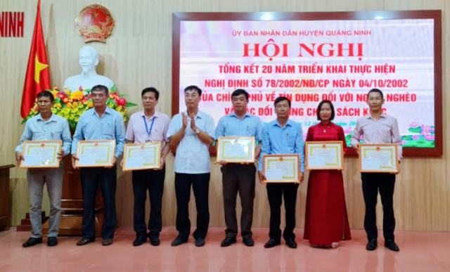 Quảng Ninh Quảng Bình  Hiệu quả tín dụng chính sách suốt 20 năm qua