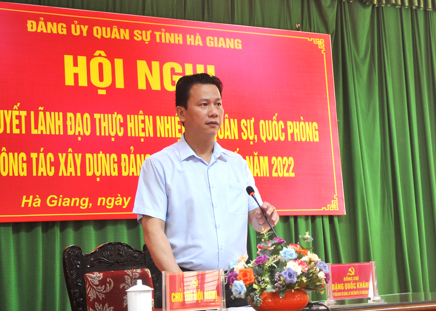 Xây dựng lực lượng vũ trang tỉnh Hà Giang vững mạnh, đáp ứng yêu cầu trong tình hình mới