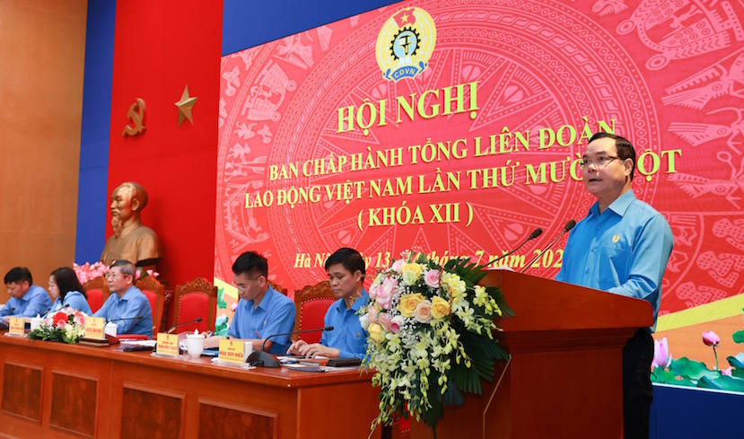 Nhiều vấn đề quan trọng tại Hội nghị lần thứ 11 Ban Chấp hành Tổng LĐLĐ Việt Nam