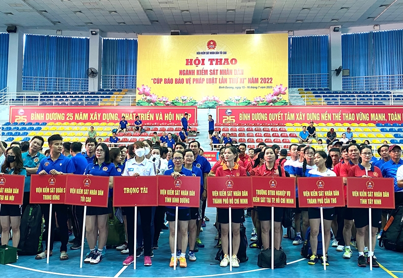 Gần 600 vận động viên tham dự Hội thao ngành KSND - Cúp Báo Bảo vệ pháp luật lần thứ XI
