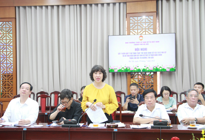 Tạo điều kiện cho các tổ chức tôn giáo hoạt động, hội nhập