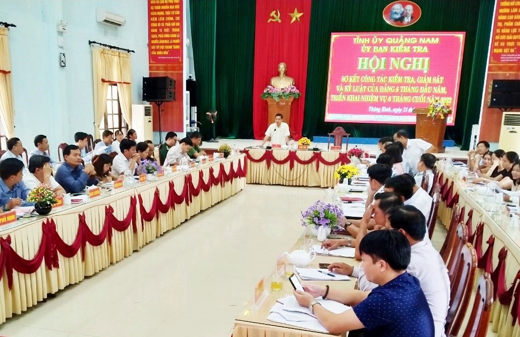 Quảng Nam Kiểm tra 43 tổ chức đảng và 141 đảng viên khi có dấu hiệu vi phạm