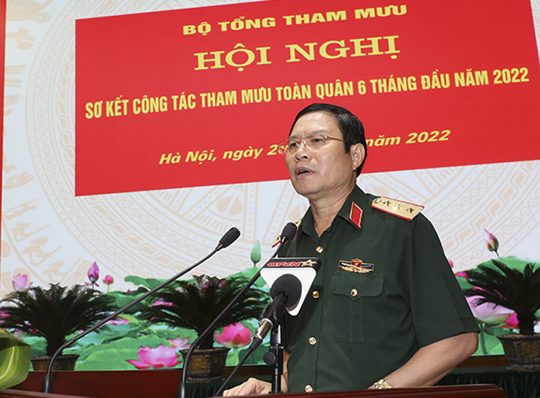 Sơ kết công tác tham mưu toàn quân 6 tháng đầu năm