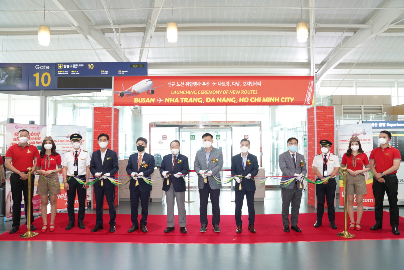 Vietjet tưng bừng khai trương đường bay mới Tp HCM – Busan Hàn Quốc