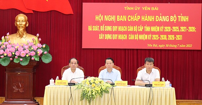 Yên Bái rà soát, bổ sung, xây dựng quy hoạch cán bộ các nhiệm kỳ đến năm 2031