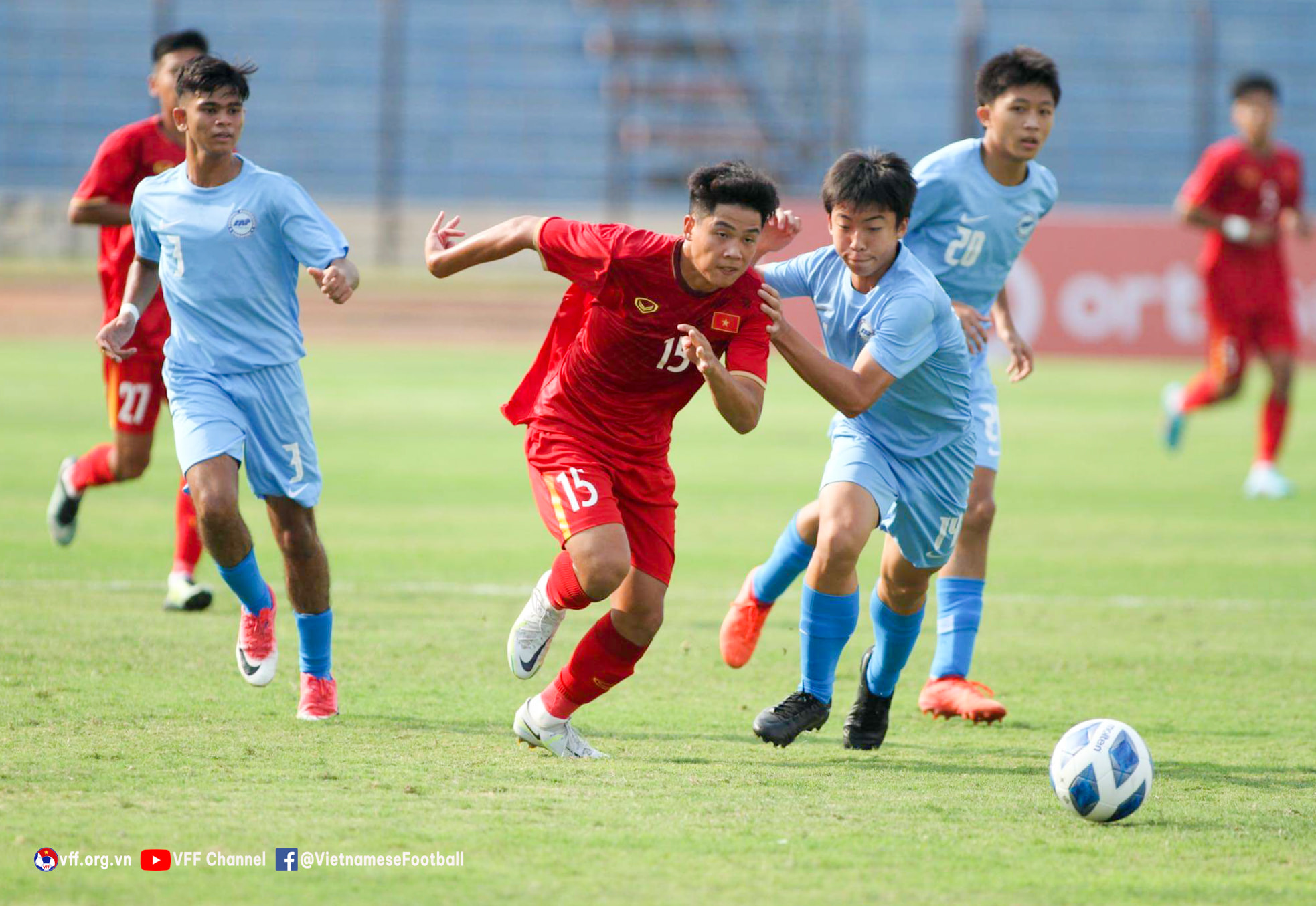 U16 Việt Nam đại thắng trận đầu giải Đông Nam Á