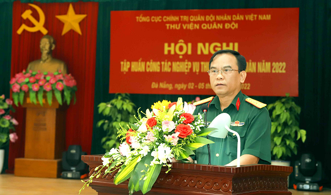 Tập huấn công tác nghiệp vụ thư viện toàn quân năm 2022