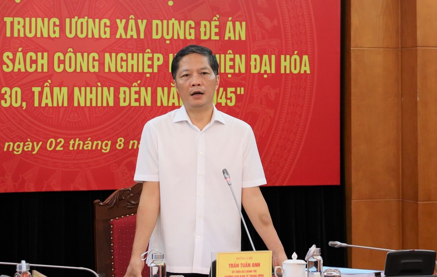 Tập trung xây dựng Đề án “Chủ trương, chính sách công nghiệp hóa, hiện đại hóa…”