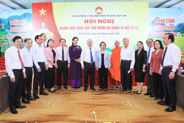 Khai mạc Hội nghị Đoàn Chủ tịch Trung ương MTTQ Việt Nam lần thứ 13 khóa IX mở rộng