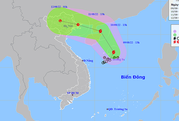 Áp thấp nhiệt đới mạnh lên thành bão số 2