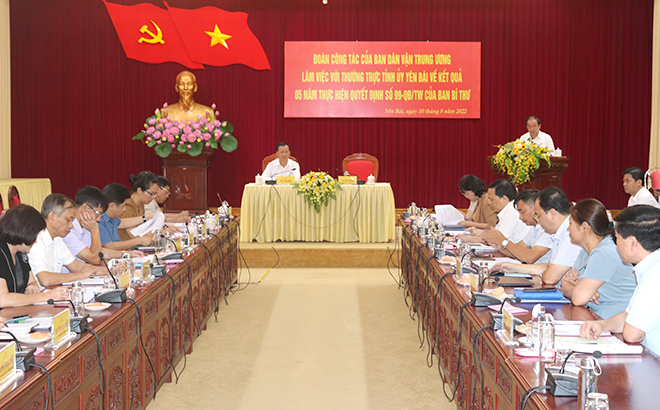 Yên Bái Tăng cường kiểm tra, giám sát việc thực hiện Quyết định 99