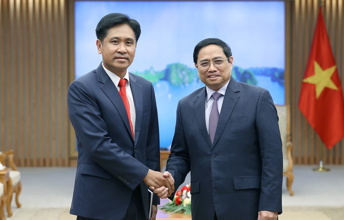 Thủ tướng Phạm Minh Chính tiếp Bộ trưởng Tư pháp Lào Phayvy Siboualypha