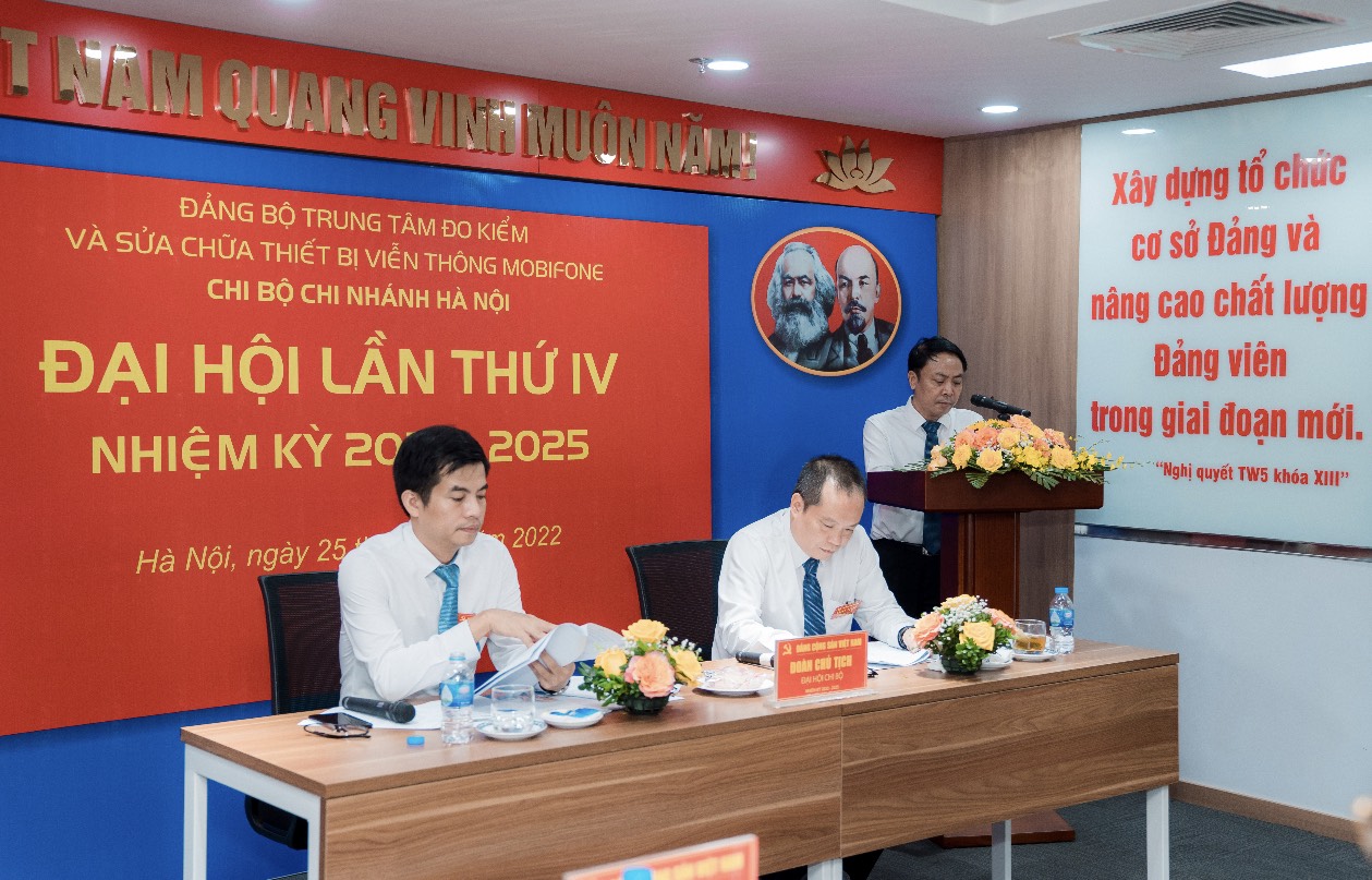 Đảng ủy Tổng công ty Viễn thông MobiFone chỉ đạo tổ chức đại hội điểm chi bộ trực thuộc