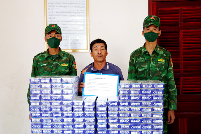 An Giang Xử phạt 60 triệu đồng đối tượng buôn lậu thuốc lá