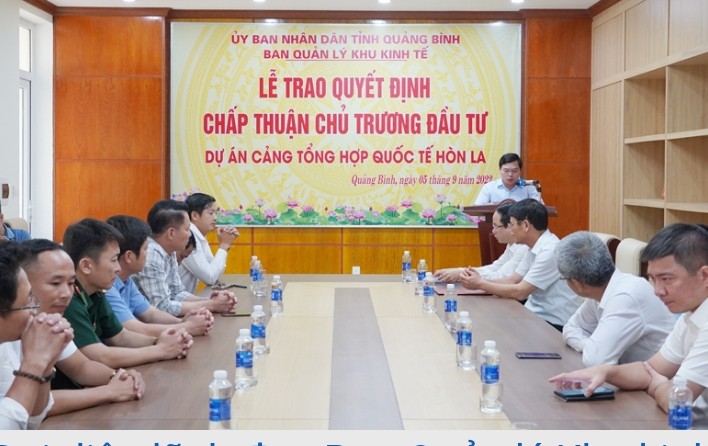 Quảng Bình Sắp có Cảng tổng hợp quốc tế Hòn La