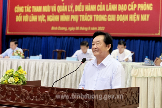 Nâng cao chất lượng tham mưu, quản lý, điều hành của lãnh đạo cấp phòng
