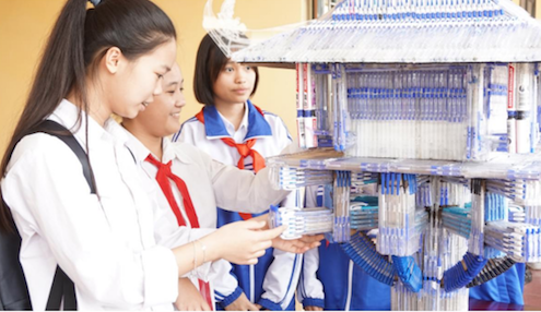20 000 học sinh gom bút viết, đồ dùng học tập hưởng ứng Vì mái trường xanh