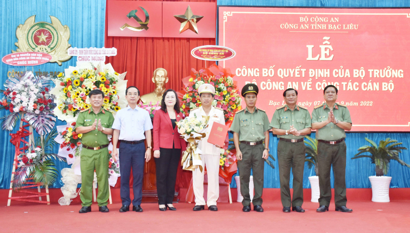 Thượng tá Châu Quốc Huy giữ chức Phó Giám đốc Công an tỉnh Bạc Liêu