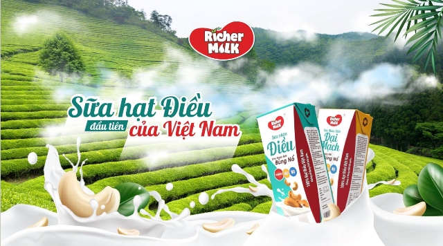 Ra mắt sản phẩm Richer Milk – Sữa Nhân Điều đầu tiên tại Việt Nam