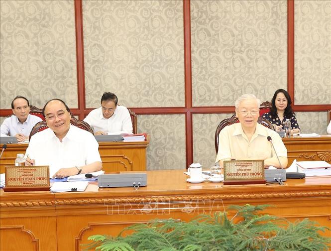 Tổng Bí thư chủ trì họp Bộ Chính trị, Ban Bí thư cho ý kiến một số Đề án