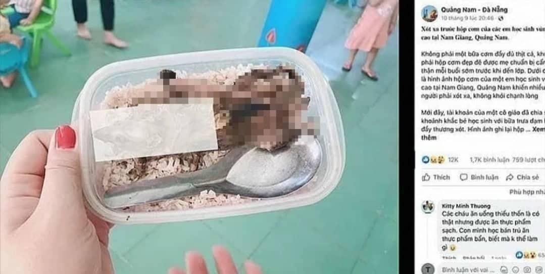 Thông tin bữa ăn của học sinh miền núi với món “chuột núi” trên mạng xã hội là không đúng
