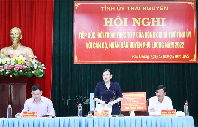 Bí thư Tỉnh ủy Thái Nguyên đối thoại với cán bộ, nhân dân huyện Phú Lương