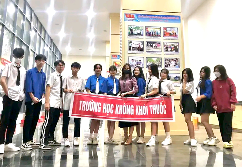 Phú Thọ Nỗ lực xây dựng trường học không khói thuốc