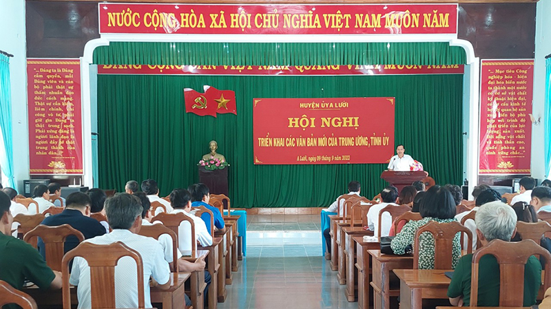 A Lưới Thừa Thiên Huế  Quán triệt, triển khai các văn bản mới của Trung ương, Tỉnh ủy