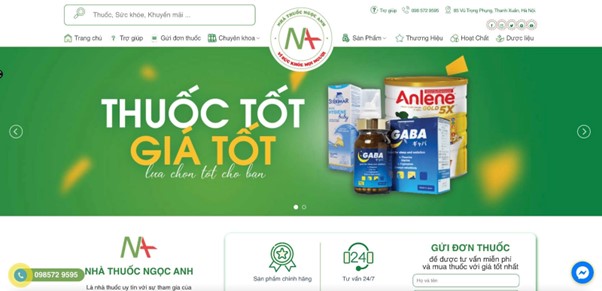 Nhà thuốc Ngọc Anh Tự hào là địa chỉ mua thuốc online uy tín cho khách hàng