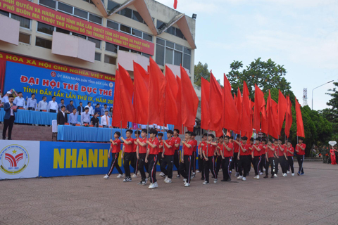 Khai mạc Đại hội Thể dục thể dục thể thao tỉnh Đắk Lắk lần thứ IX