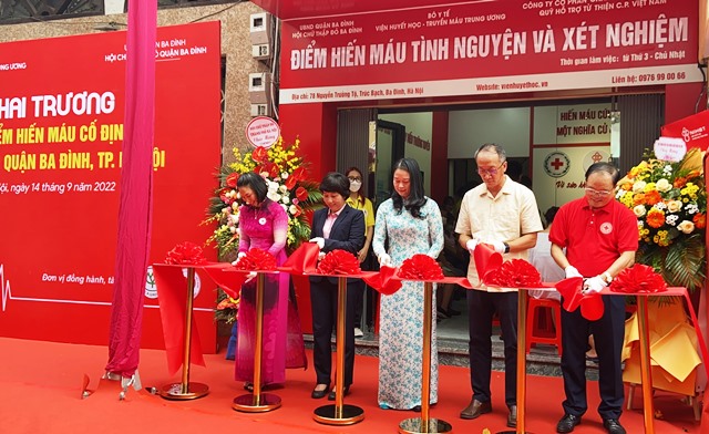 Quận Ba Đình Hà Nội  Khai trương Điểm hiến máu tình nguyện cố định