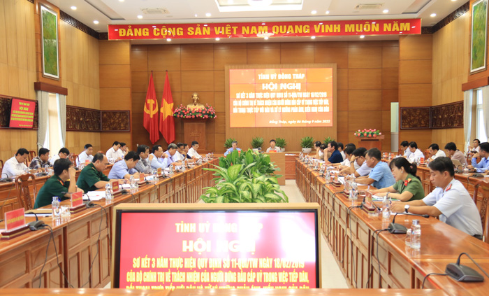 Đồng Tháp Nâng cao vai trò, trách nhiệm người đứng đầu cấp ủy trong tiếp dân và xử lý đơn thư