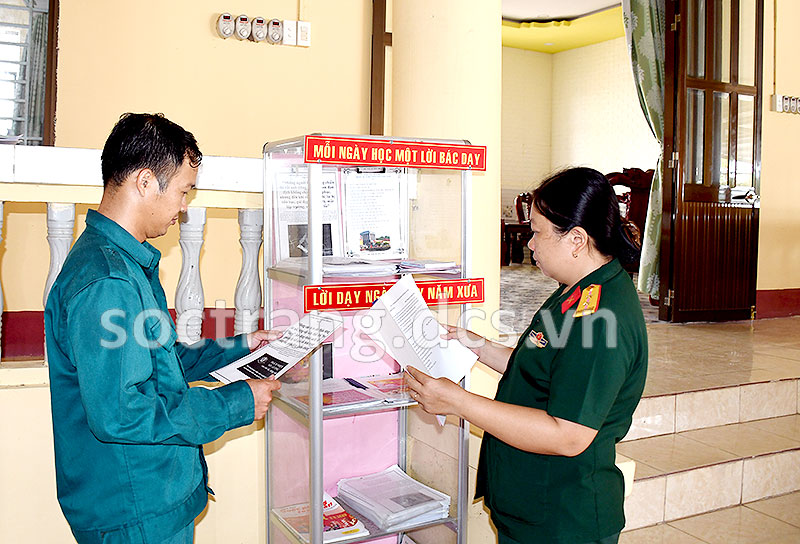 Đảng bộ Quân sự thị xã Ngã Năm triển khai nhiều mô hình thiết thực học tập và làm theo Bác