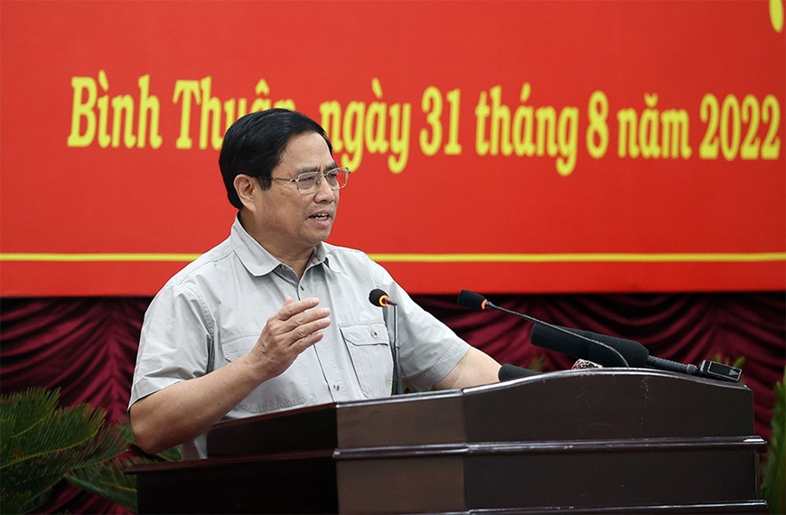 Kết luận của Thủ tướng tại buổi làm việc với lãnh đạo chủ chốt tỉnh Bình Thuận
